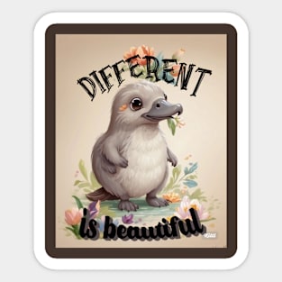 Different is beautiful! Sticker